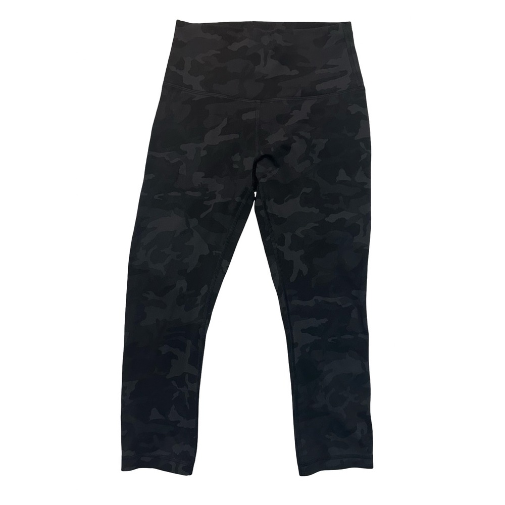 Lululemon Athletica Black Camo Leggings Size 6